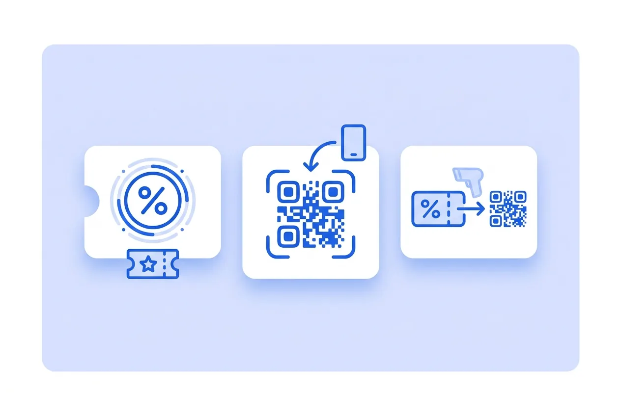 Illustration of this QR type in use: Coupon.