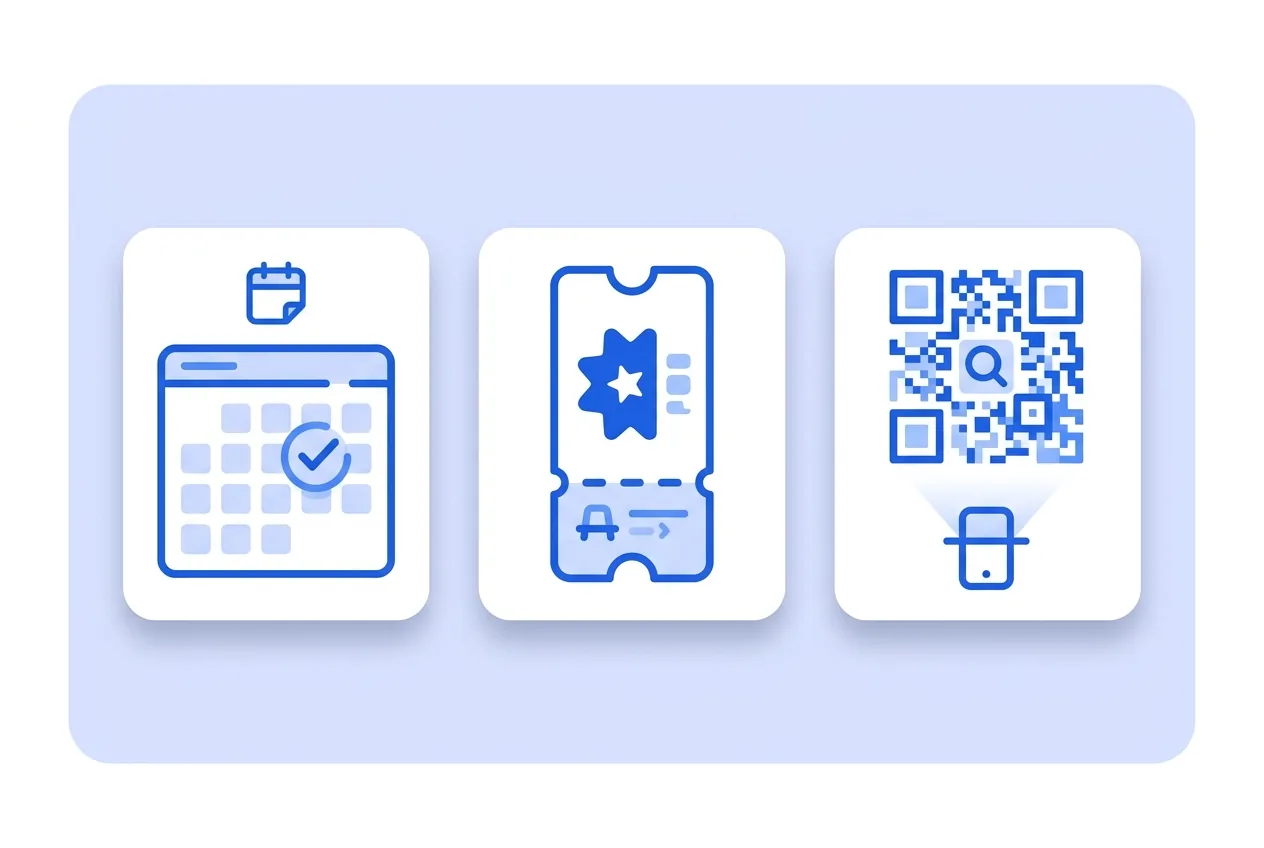 Illustration of this QR type in use: Event.