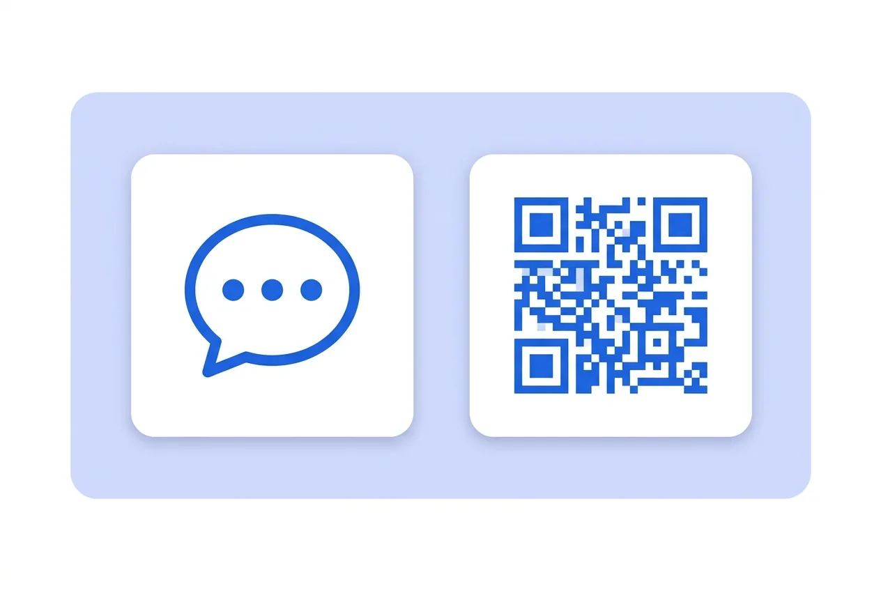 Illustration of this QR type in use: Messenger.