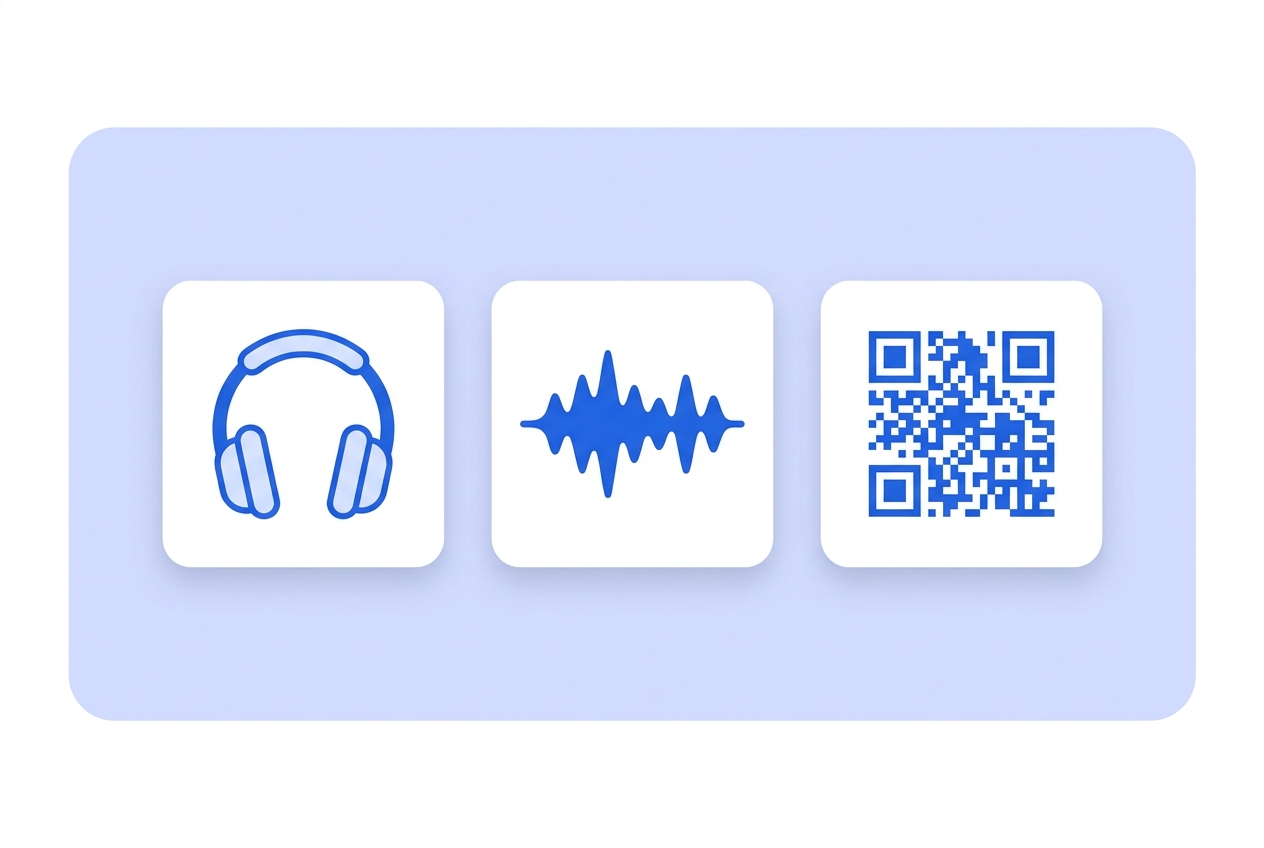 Illustration of this QR type in use: MP3.