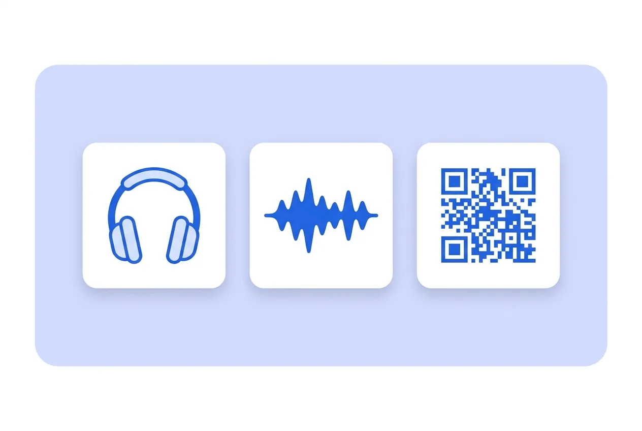 Illustration of this QR type in use: MP3.