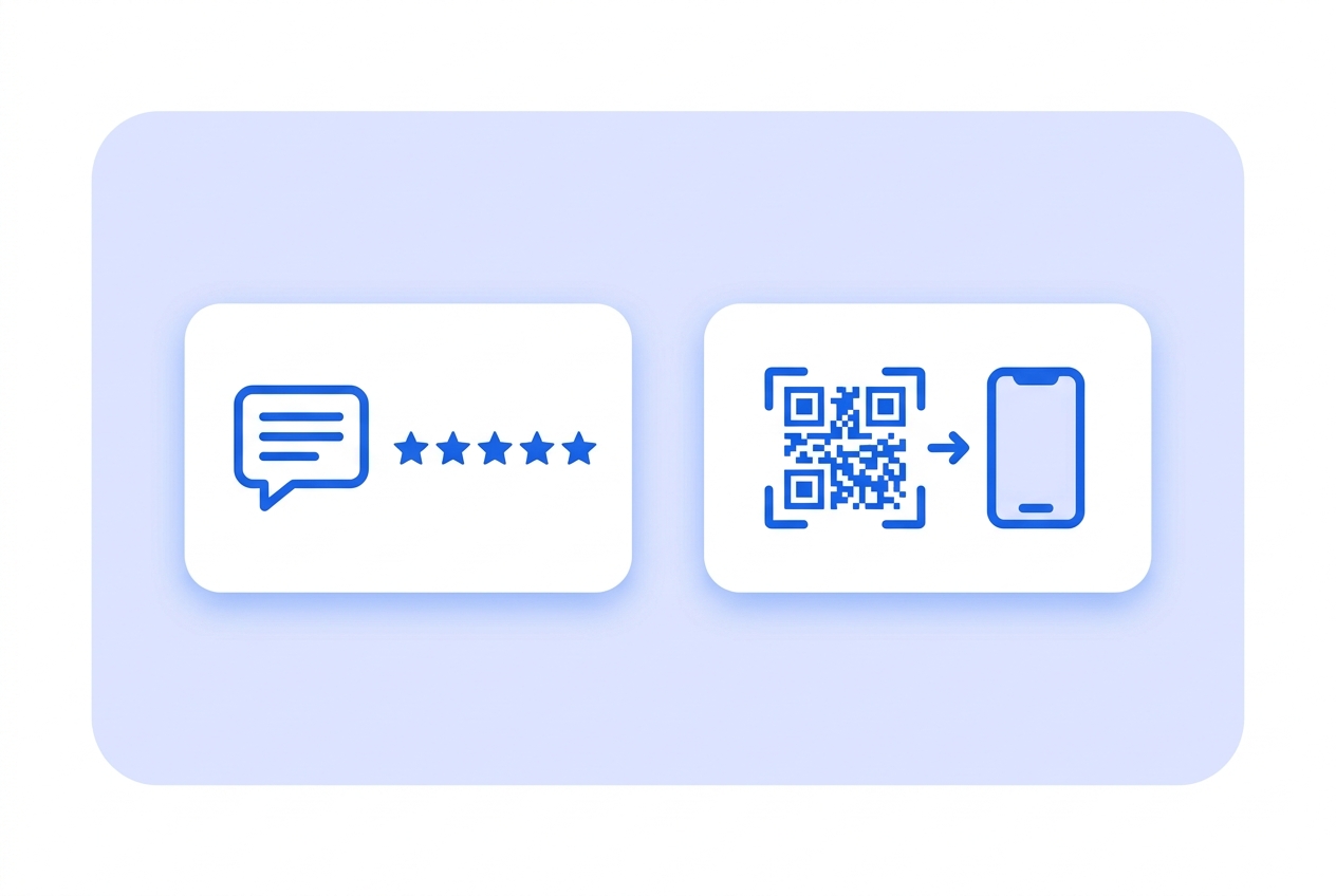 Illustration of this QR type in use: Google review.