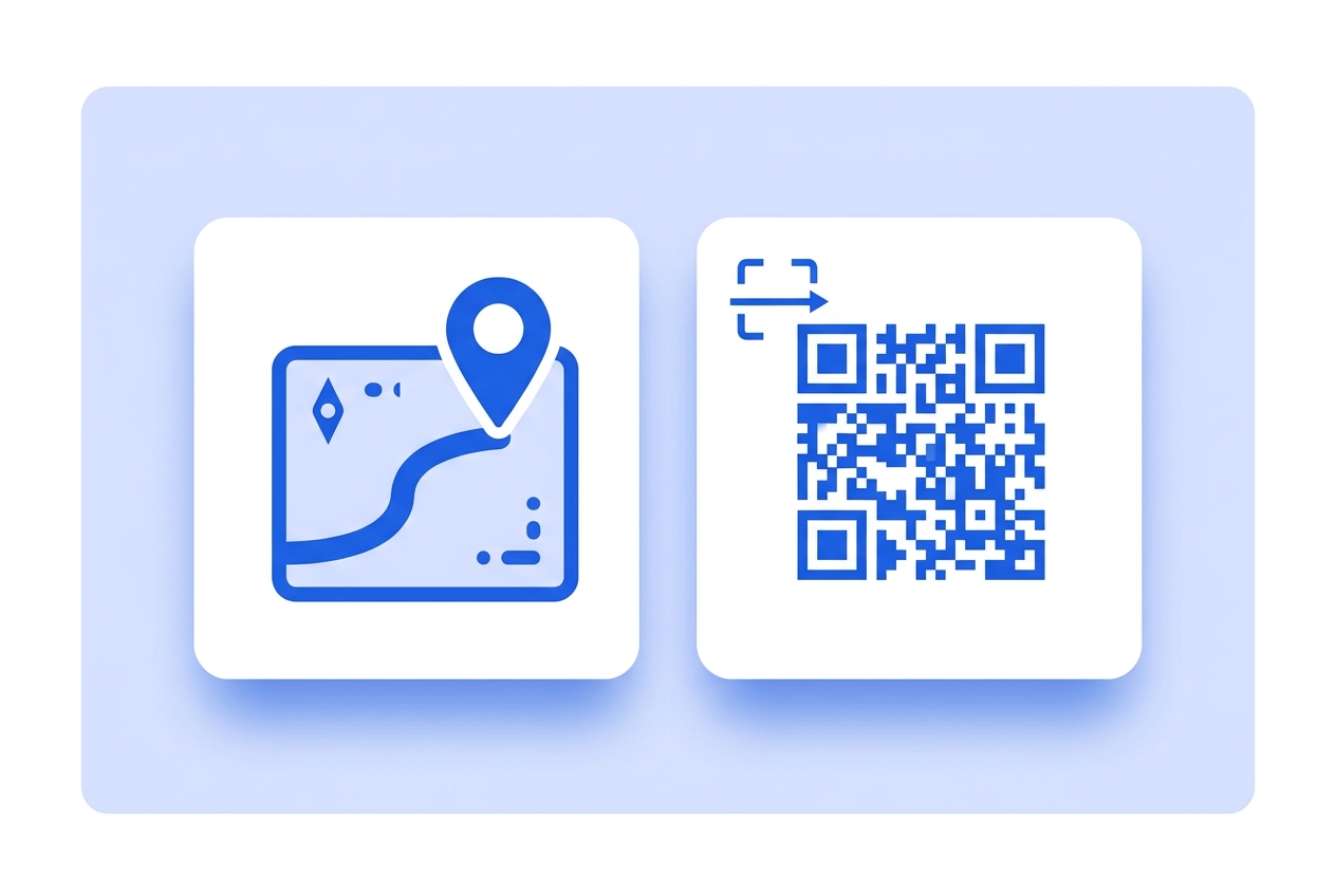 Illustration of this QR type in use: Location.