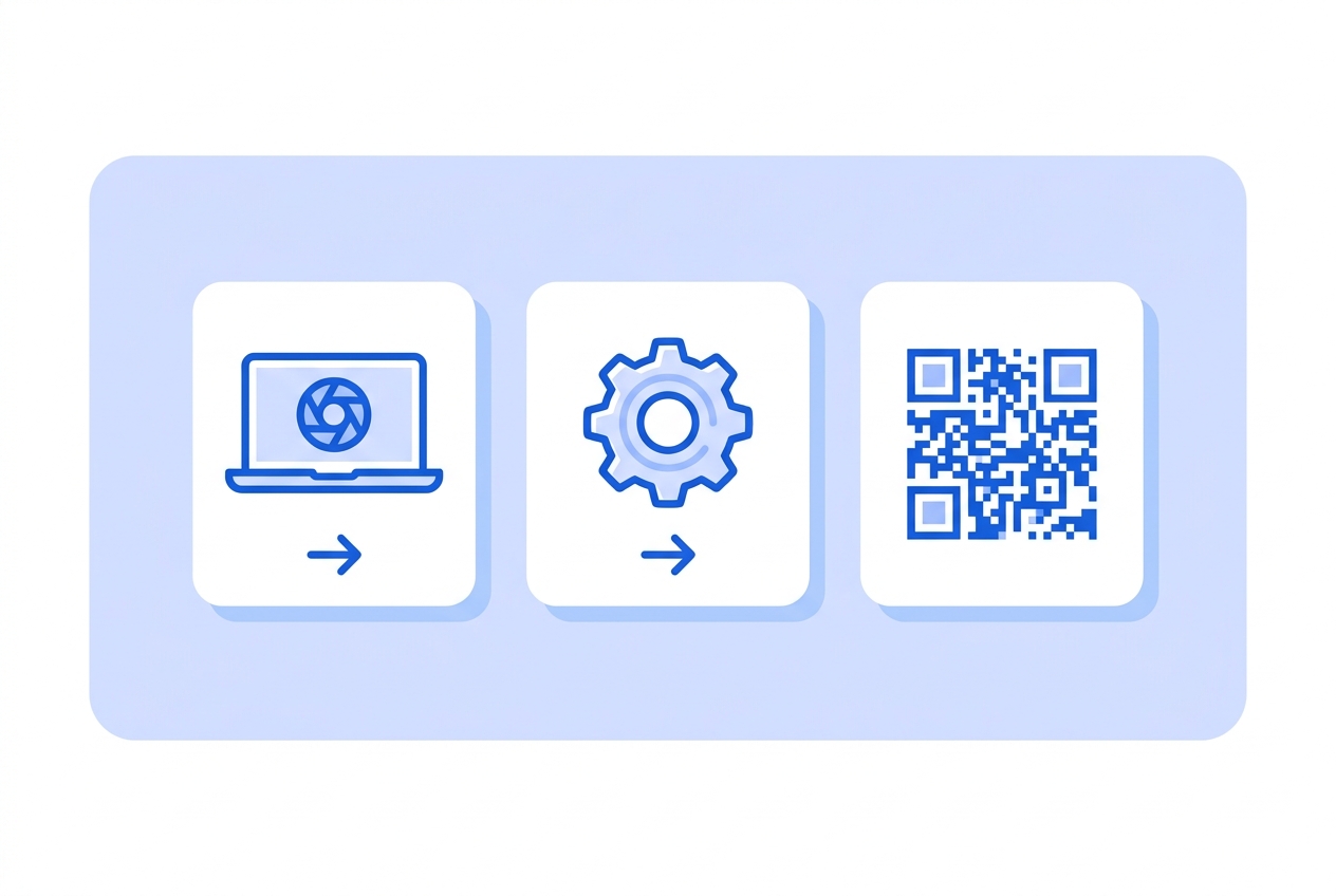 Illustration of this QR type in use: Video call.