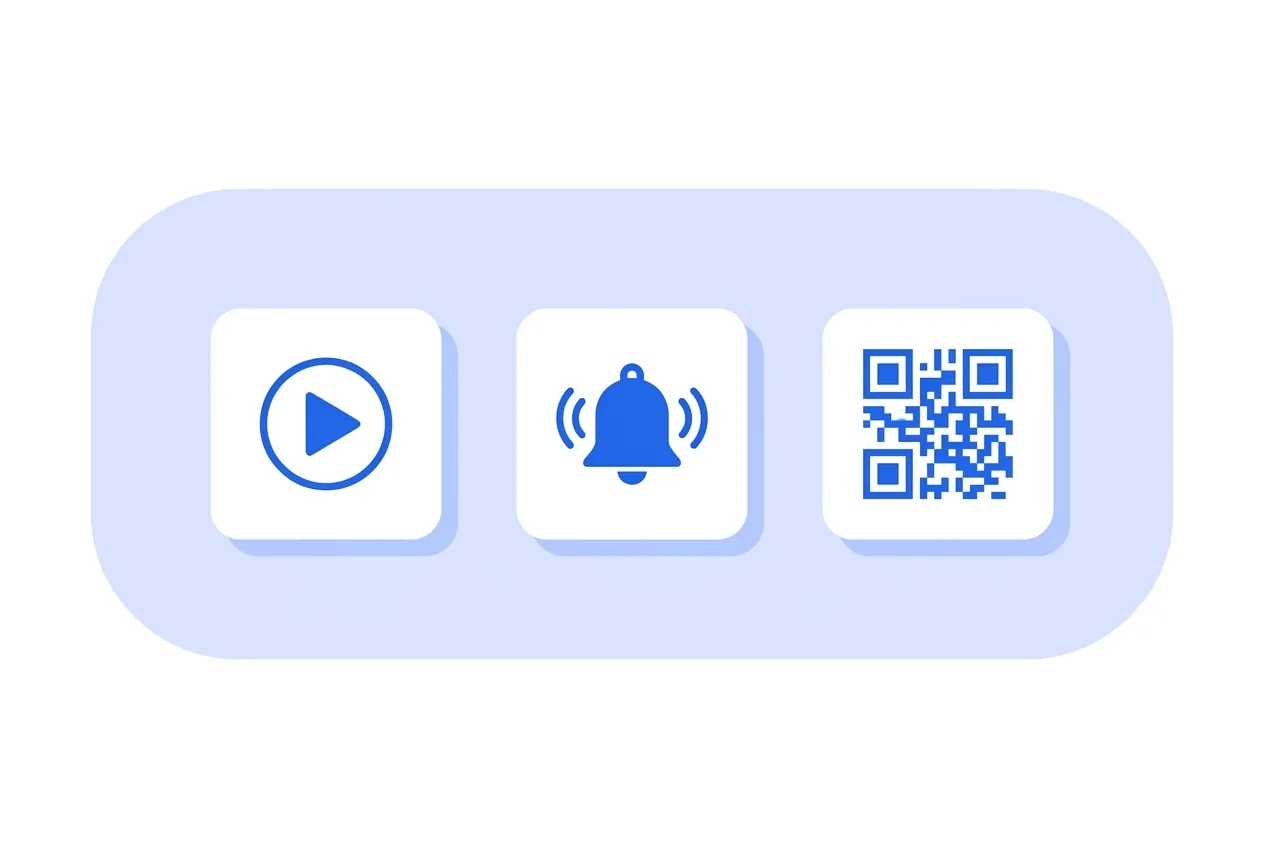 Illustration of this QR type in use: YouTube.